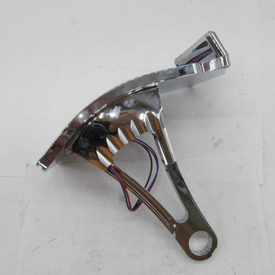 HD Drag Specialties Tail Light Side Mount Diamond Curved 00-07 Softail