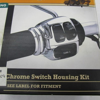 Harley Davidson Genuine NOS Chrome Switch Housing Kit In Original Box