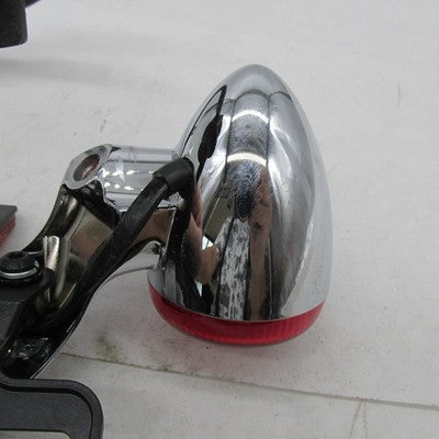 Harley OEM Chrome Rear Turn Signal Light Bar & License Plate Bracket 6