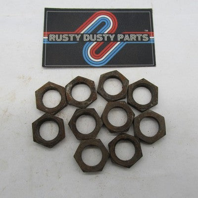 Lot of 10 Harley Davidson OEM NOS Clutch Lever Shaft Hex Nut 7984