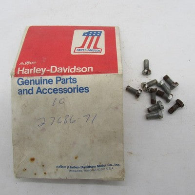 Lot of 10 Harley Davidson Genuine NOS Slotted Hex Head Screw 27686-71