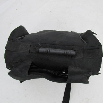 Harley-Davidson by SAC Black Canvas Sissy Bar Bag Barrel Duffel 15"x8"
