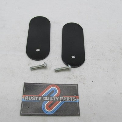 Harley Davidson OEM Sissy Bar Backrest Pad Mounting Plates Screws FLH