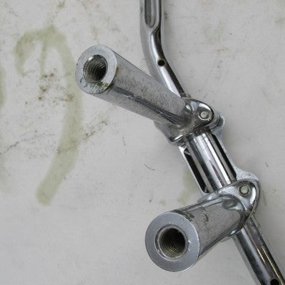 Harley Chrome Flat Tracker T-Bar 27" Spread Handlebars w/ 6" Risers &