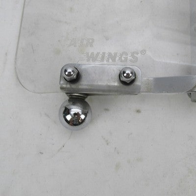 Pair of Baker Built Air Wings VTG Harley 13x6" Clear Wind Deflectors w
