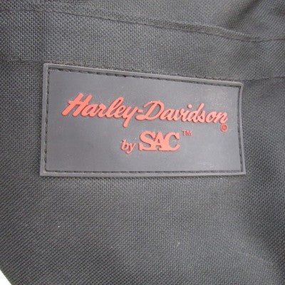 Harley-Davidson by SAC Black Canvas Sissy Bar Bag Barrel Duffel 15"x8"