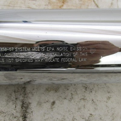 Pair of Harley Davidson OEM Softail Tapered Mufflers Chrome 65358-07 6