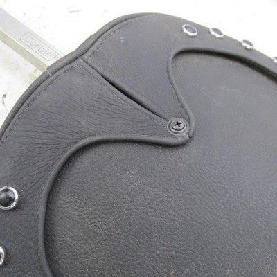 Corbin OEM Leather Studded Trim Removable Backrest w/ Square Stem Indi