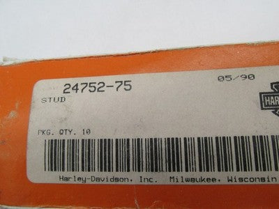 Lot of 9 Harley-Davidson Genuine NOS Footrest Foot peg Studs 24752-75