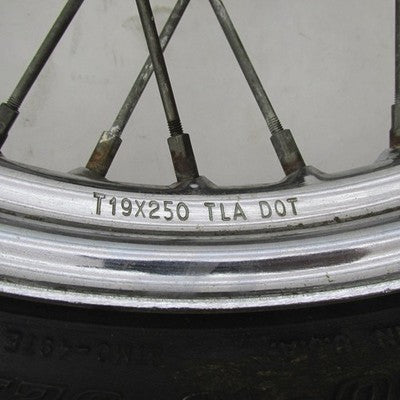 Harley OEM FXR FXD XL 40-Spoke 19" x 2.5" Single Disc Front Wheel 3/4"