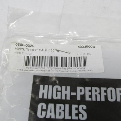Drag Specialties Black Vinyl 30.75" Throttle Cable 0650-0329 4332500B