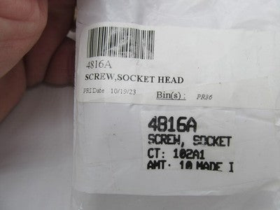 Lot of 6 Harley Davidson NOS OEM Handlebar Socket Head Screw 4816A