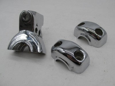 Mixed Lot of Harley-Davidson Chrome Handlebar Perch Clamps