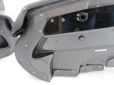 Pair of Harley-Davidson Genuine NOS FLDE Black Rigid Mount Saddlebags