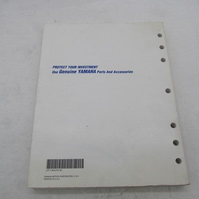 Yamaha OEM YFM350FX Service Manual LIT-11616-FX-35 LIT-11616-09-58