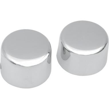 Drag Specialties Chrome Axle Caps 3/4in. Front DS-222881