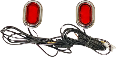 Custom Dynamics Plug & Play PLUGZ Antenna Grommet Lights Red Lens - Chrome CD...