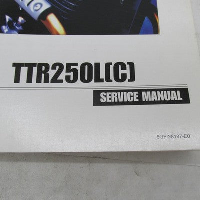 Yamaha OEM 1999 TTR250L(C) Service Manual LIT-11616-12-57 5GF-28197-E0