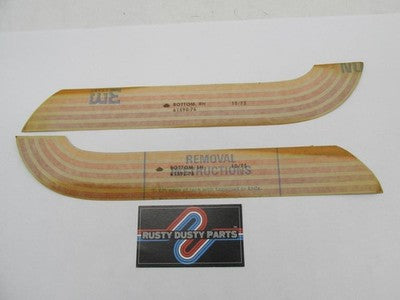 Harley Davidson Genuine NOS AMF Bottom LH & RH Gas Tank Decals 61590-7