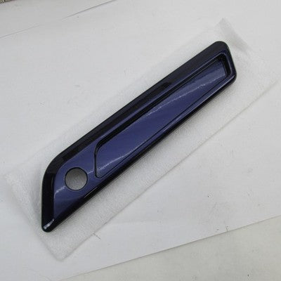 Harley OEM NOS Right RH Saddlebag Latch Faceplate, Zephyr Blue Pearl 9