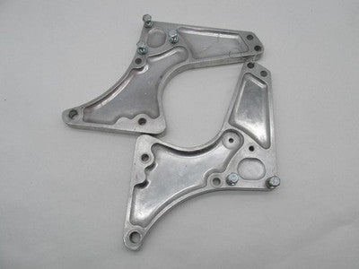 Pair of Norton Z Chrome Plate Footrest Support Brackets Commando MK3 MKIII