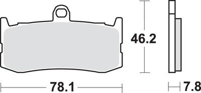 SBS DC Dual Carbon Brake Pads 864DC