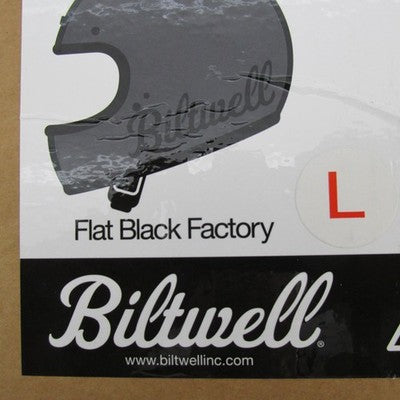 Biltwell NIB Gringo Large DOT Flat Black Factory Logo 1002-638-104 | 0