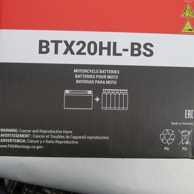 BS Battery NIB 12V 18AH 310CCA Maintenance Free Battery BTX20HL-BS
