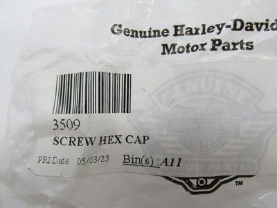 LOT of 6 Harley-Davidson Genuine OEM NOS 3/8"-16 x 2-3/4" Hex Cap Scre