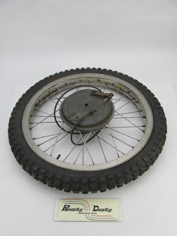 Rickman Enduro Akron 21X2.75 Front Wheel with Tire and Drum Brake