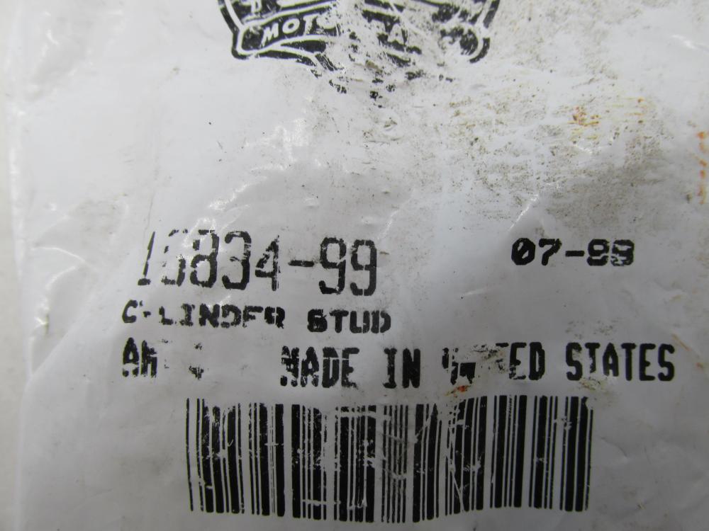 Lot of 4 Harley-Davidson NOS Genuine Cylinder Base Studs 16834-99
