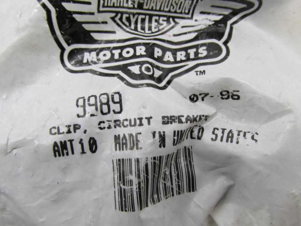 Lot of 10 Harley Davidson Genuine NOS Circuit Breaker Clips 9989A