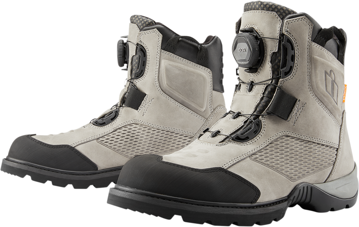Icon Stormhawk Boots Gray 9.5 3403-1177