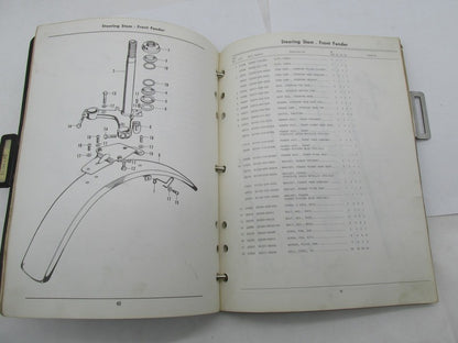 Honda Official Factory 1973 SL100-K3 1st Edition Service Parts Catalog