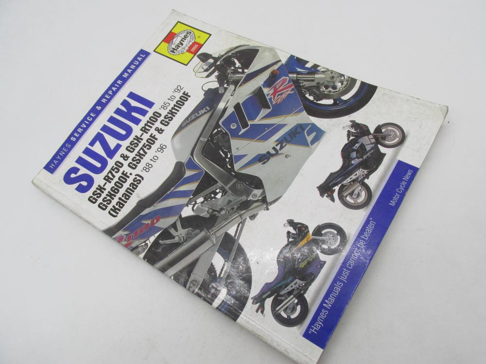Haynes Suzuki 85 to 1996 GSXR750 GSXR1100 Katanas Service and Repair M