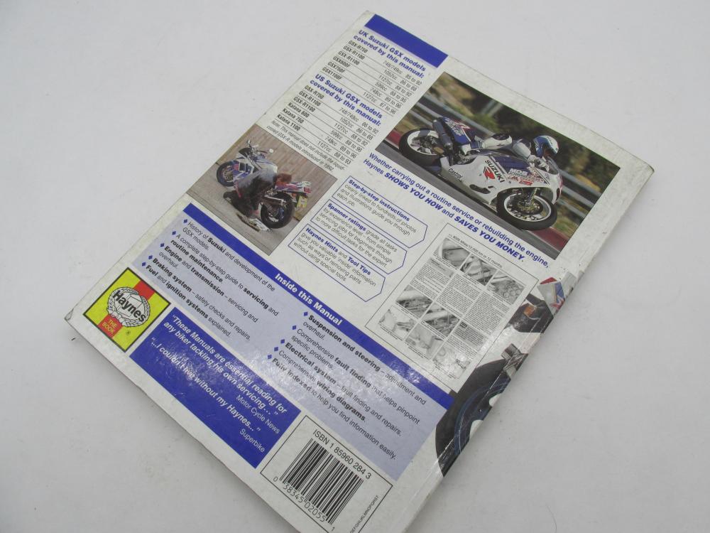 Haynes Suzuki 85 to 1996 GSXR750 GSXR1100 Katanas Service and Repair M