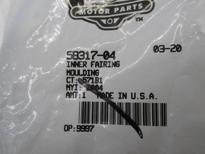 Harley Davidson Genuine NOS Inner Fairing Moulding 58317-04