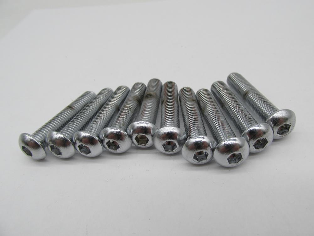 Lot of 10 Harley Genuine NOS 1/4"-28 x 1-1/4" Hex Socket Button Head S