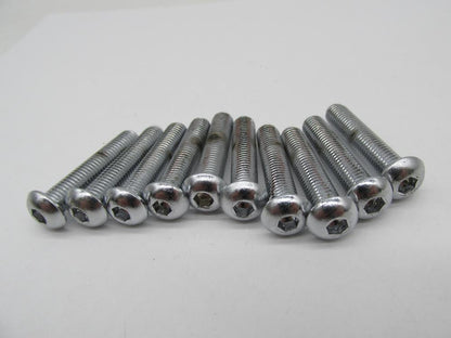 Lot of 10 Harley Genuine NOS 1/4"-28 x 1-1/4" Hex Socket Button Head S