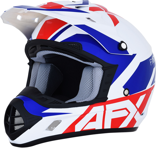 AFX FX17 Aced Helmet Blue Red White Md 0110-6480
