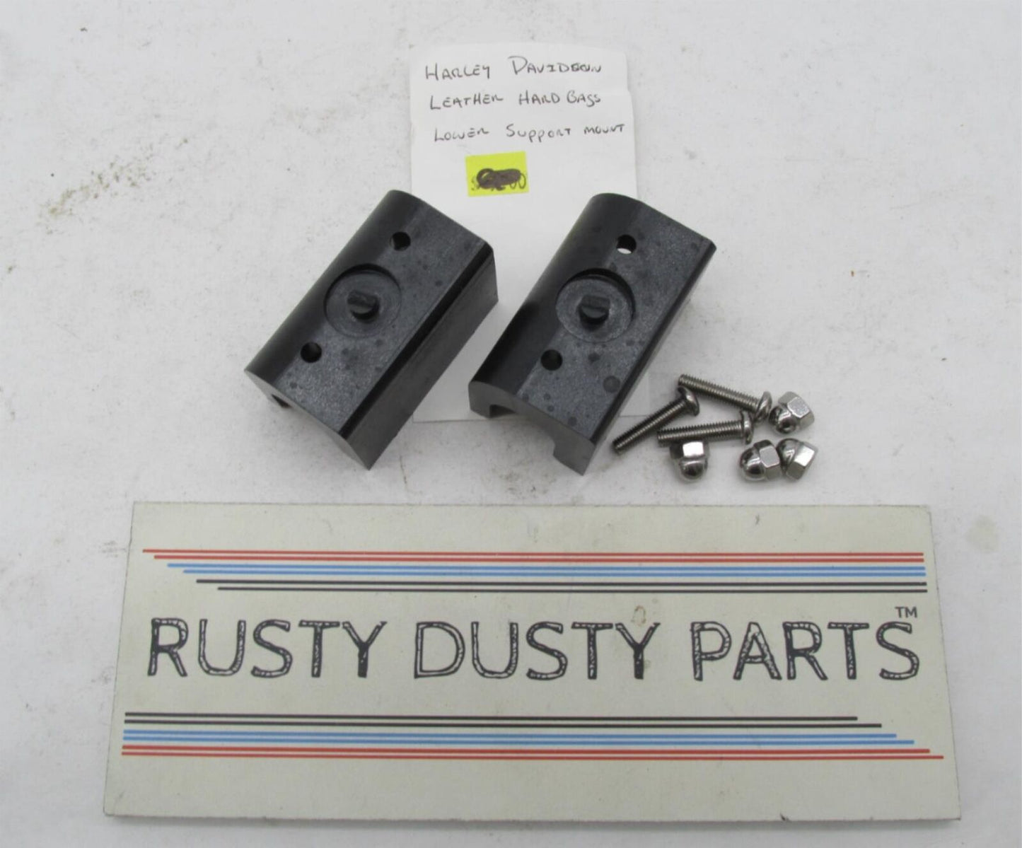 Harley-Davidson Genuine Hard Leather Lower Support Mounts Brackets w/ Hardware