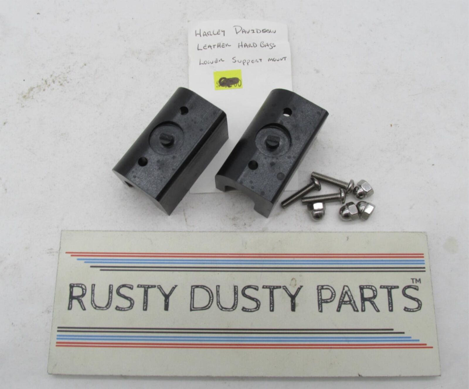 Harley-Davidson Genuine Hard Leather Lower Support Mounts Brackets w/ Hardware