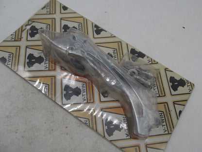 V-Twin Chrome Universal Oval Mirror with Visor with Cross Head Stem 34-0123