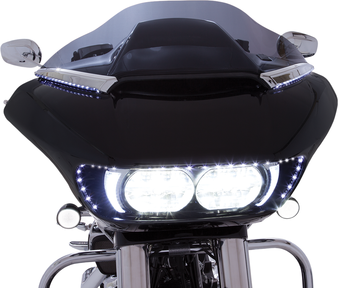 CIRO Horizon LED Windshield Trim Chrome 11050