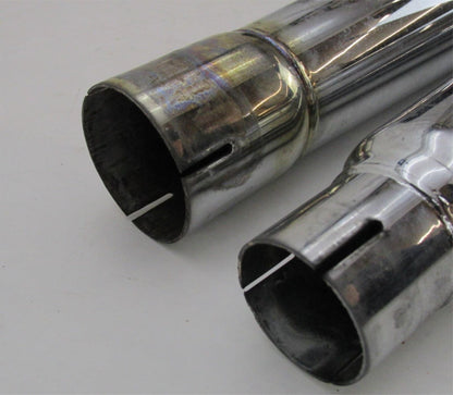 Set of V-Twin Chrome Wyatt Gatling Harley Megaphone Slip On Mufflers 30-0939