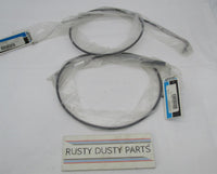 Pair of Drag Specialties Harley NOS Throttle & Idle Cables DS223237 DS223233