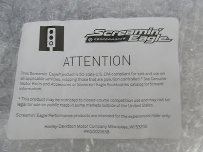 Harley Genuine NOS Screamin Eagle Black Agitator Air Cleaner Kit 29400063