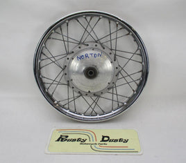 Vintage Norton Atlas 19" Front Spoked Spoke Wheel Rim Drum Hub