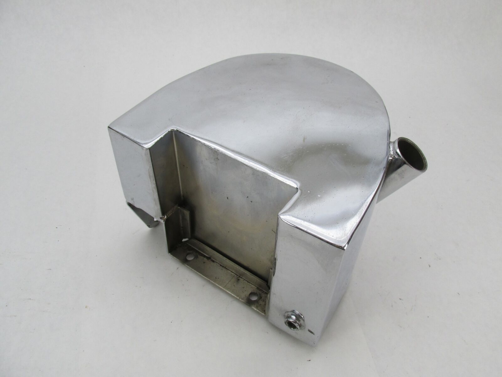 Harley Davidson Chrome Custom Chopper Large Capacity Horseshoe Oil Tank New Look