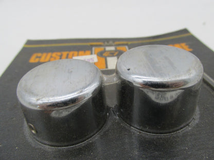 Harley Custom Chrome FL FLT FX Softail Wide Glide Front Axle Cap Kit 14-311